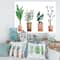 Designart - Duo of Potted Flowers House Plants - Farmhouse Canvas Wall Art Print